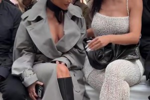 卡戴珊姐妹花！凯莉和金姐前排观看巴黎时装周