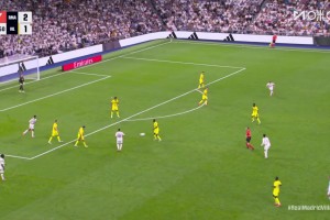 皇马扩大领先优势！迪亚斯禁区倒三角，姆巴佩轻松吃饼