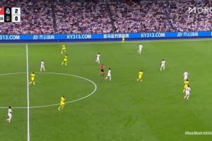 黄潜扳回一球！皇马防守漏人，米卡乌塔泽弧顶爆射破门